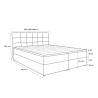 Łóżko kontynentalne KIDA 140x200 | CORNERO