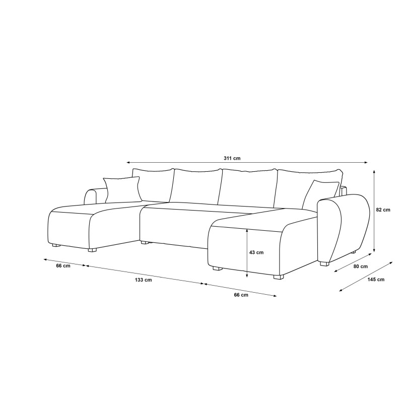 Narożnik MOLISA U | CORNERO