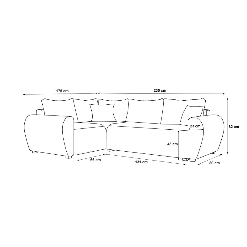 Narożnik MOLISA PLUS L       |  CORNERO