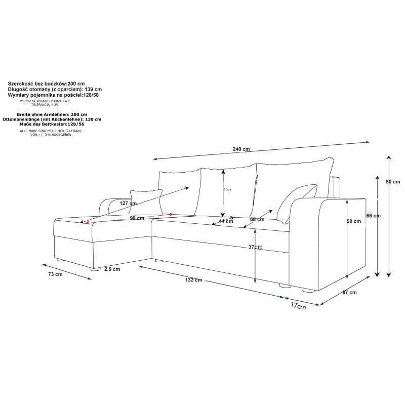 Narożnik HEWLET BIS | CORNERO