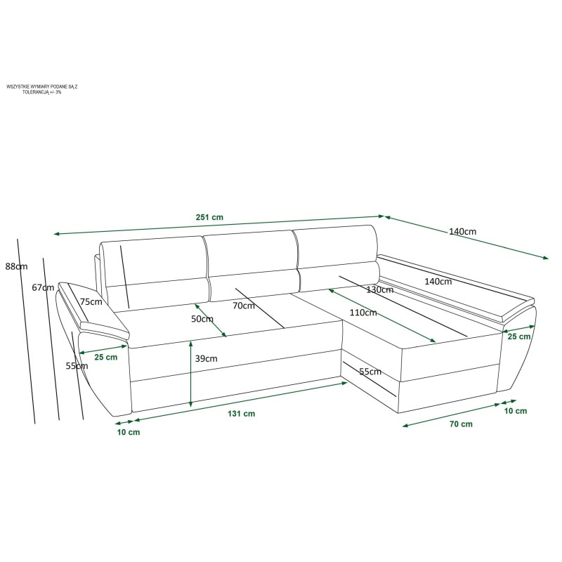 Narożnik REBI 3 | CORNERO