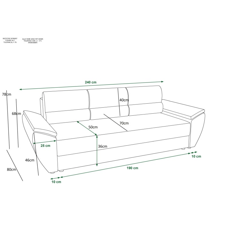 Kanapa REBI BIS  | CORNERO