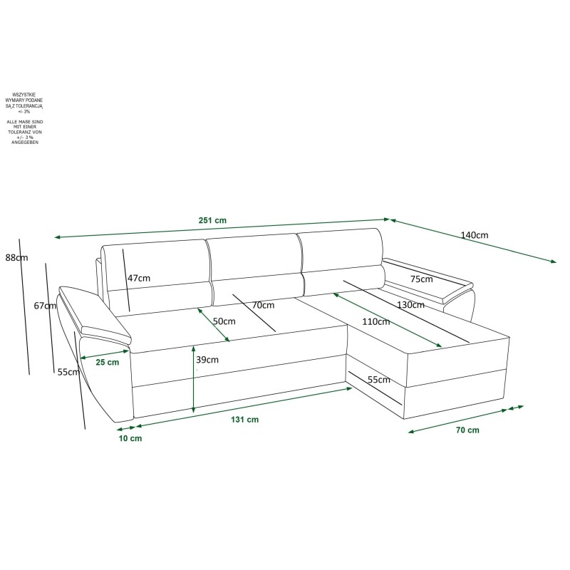 Narożnik ZEUS L    | CORNERO