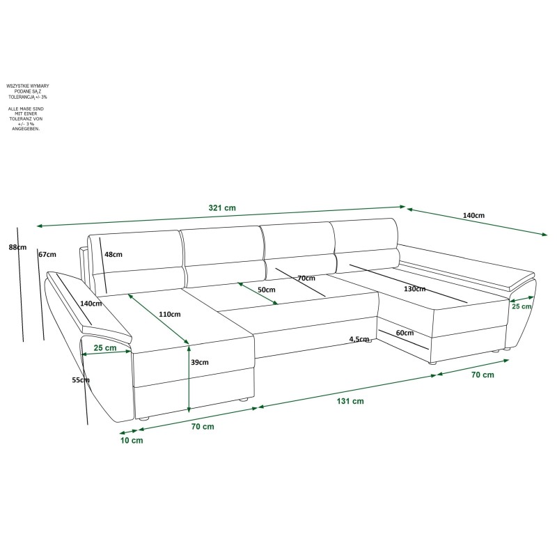 Narożnik REBI U 4     |  CORNERO