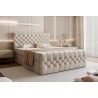 Łóżko kontynentalne KEMER 120x200, kolorystyka Matt Velvet 6, kolor Ecru