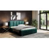 Łóżko tapicerowane ETNA 160x200, kolorystyka Eureka 2125, kolor Szmaragdowy