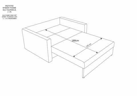 Funkcjonalna sofa Amerykanka Heven 120 – styl i wygoda