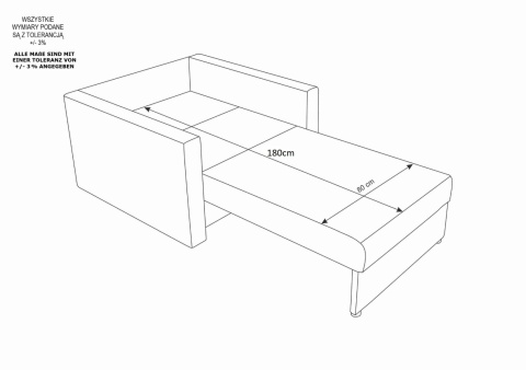 Sofa Amerykanka Heven 80 – kompaktowa i wygodna
