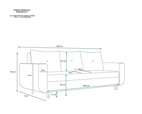 Sofa Delfin – elegancka i komfortowa kanapa do salonu